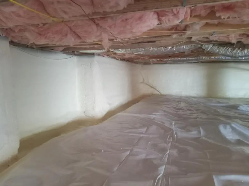 Crawl space encapsulation with closed-cell spray foam for Spray Foam Roofing in Gonzales